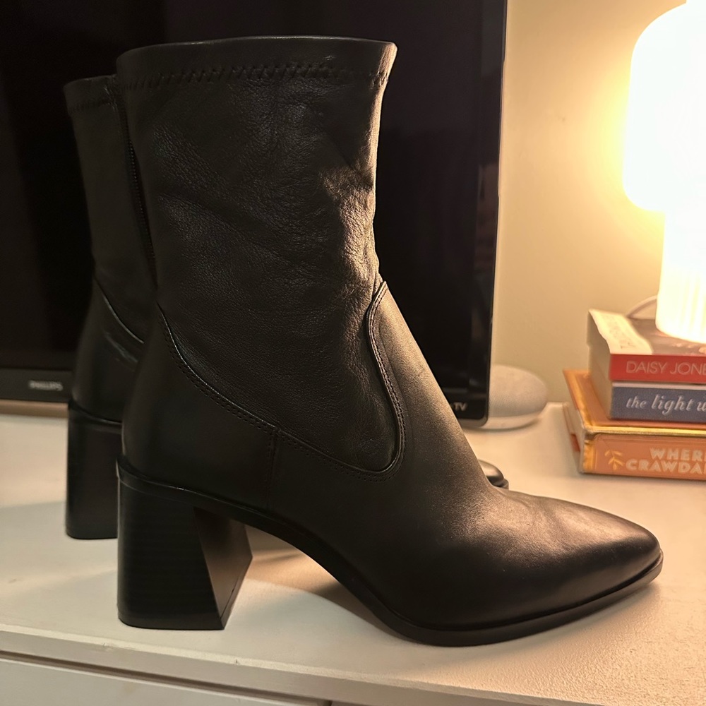Black Zara booties